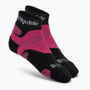 Дамски туристически чорапи Bridgedale Hike Midweight Performance Ankle black/pink