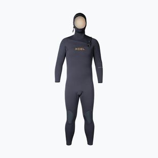 Мъжки неопреннов костюм за плуване Xcel Comp+ 4/3 mm Hooded Full black
