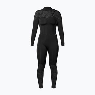 Дамски неопренов костюм за плуване Xcel Comp 3/2 mm Full black/black palm/monstera print