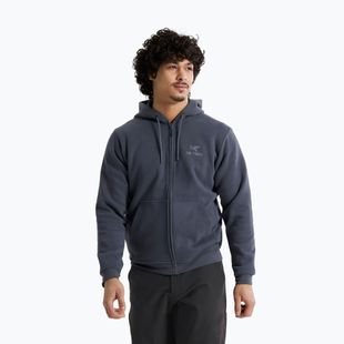 Мъжки туристически поларен суичър Arc'teryx Emblem Fleece Full-Zip Hoody dark stratus