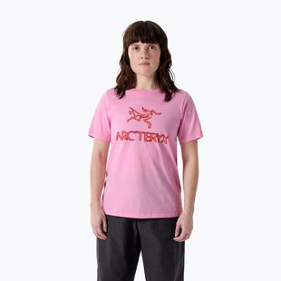 Дамска тениска Arcteryx Kragg SL Cotton Heatmap Crew pineberry