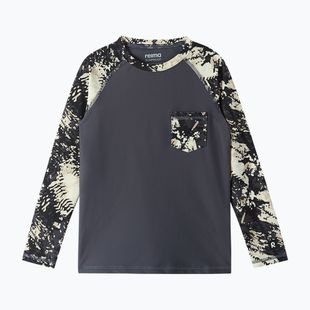 Детска блуза с дълъг ръкав за плуване Reima Kroolaus soft black