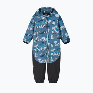 Детски софтшел гащеризон Reima Moomin Mjosa blue ocean