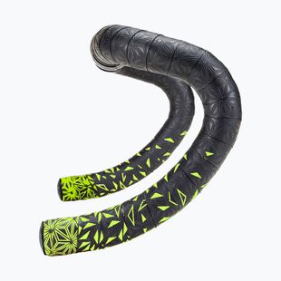 SUPACAZ Super Sticky Kush Star Fade неоново жълто избледняване на звездата/неоново жълти тапи за кормило