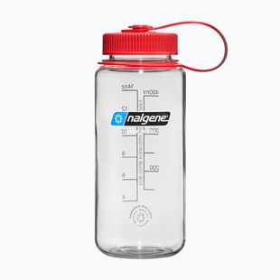Туристическа бутилка Nalgene Wide Mouth clear/red cap