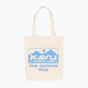KAVU Gradient Logo Tote бежово/синя чанта