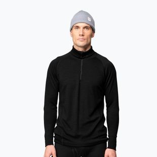 Мъжки термоактивен суитшърт Devold Duo Active Merino 205 Zip Neck black