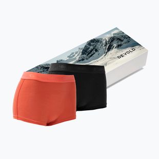 Дамски термобоксерки Devold Breeze Merino 150 Hipser 2 pack black/coral