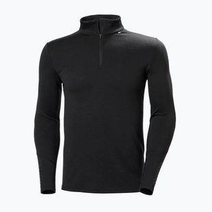 Мъжки термоактивен суитшърт Helly Hansen Lifa Merino Midweight 1/2 Zip black