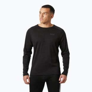 Мъжки Helly Hansen Lifa Active Stripe Crew термо ръкав с дълъг ръкав черен
