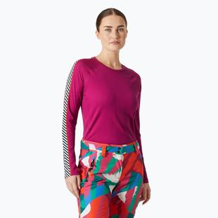 Дамска термоактивна блуза Helly Hansen Lifa Active Stripe Crew magenta 2.0