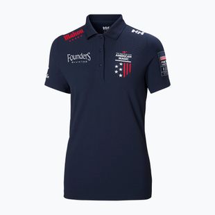 Дамска поло тениска Helly Hansen Crew Tech Polo navy