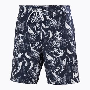 Мъжки шорти за плуване Helly Hansen Newport Boardshorts 8" navy nautical aop
