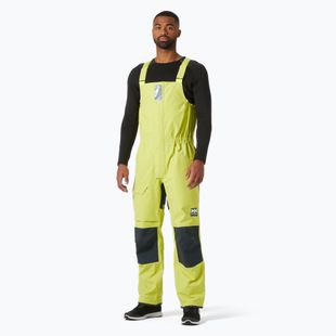 Мъжки панталони за ветроходство Helly Hansen Pier 4.0 Bib cyber lime