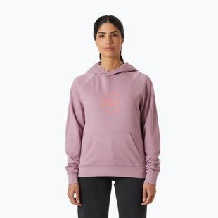 Дамски суитшърт Helly Hansen Core Graphic Hoodie purple clay