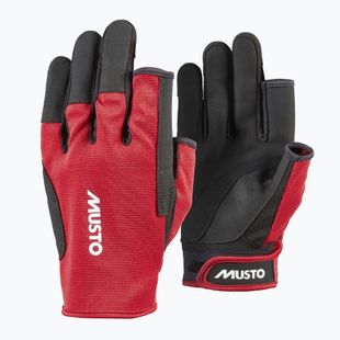 Musto Essential Sailing Long Finger 2.0 истински червени ръкавици за ветроходство