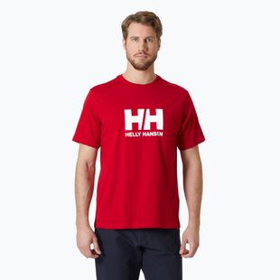 Мъжка тениска Helly Hansen Logo 3.0 червена