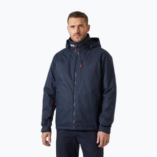 Мъжко яке за ветроходство Helly Hansen Crew Hooded Pile navy
