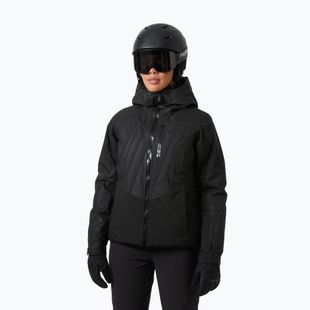 Дамско скиорско яке Helly Hansen Valdisere 3.0 black embossed stripes
