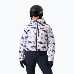 Дамско скиорско яке Helly Hansen Kvitfjell Race Short Puffy white crescendo