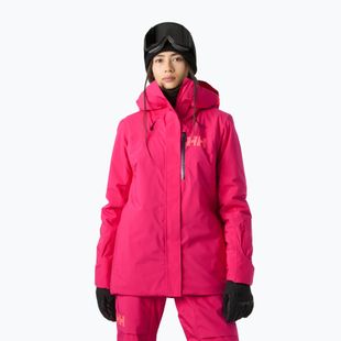Дамско скиорско яке Helly Hansen Powshot cranberry