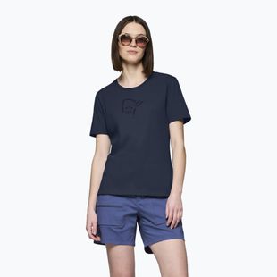 Дамска тениска NORRONA Cotton Viking indigo night/sky captain