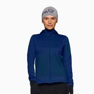 Дамски суитшърт за трекинг NORRONA Falketind Warm2 Stretch Hood indigo night