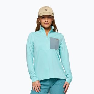 Дамски суитшърт за трекинг NORRONA Femund Warm1 Zip Neck aqua haze/trooper