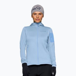 Дамски суитшърт за трекинг NORRONA Falketind Warm2 Stretch Hood cashmere blue/allure