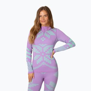 Дамски термоактивен суитшърт KARI TRAA Faith Half Zip violet
