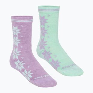 Дамски чорапи KARI TRAA Vinst 2 pack jelly mint