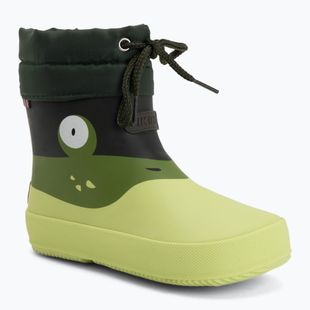 Детски гумени ботуши Viking Alv Barefoot Paw Print light green/green