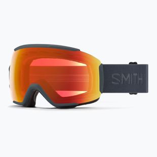Скиорскa маска Smith Sequence OTG S2 slate/chromapop everyday red mirror