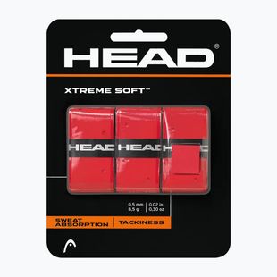 Грип за тенис ракета HEAD Xtremesoft Grip Overwrap 3 бр. red