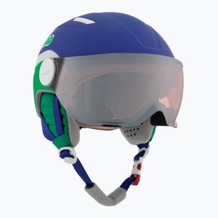 Детска ски каска HEAD Mojo Visor Jr. blue/green/silver red