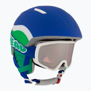 Детска ски каска HEAD Mojo Set + очила Junior blue/green/silver red