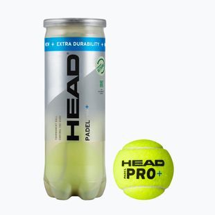 Топки за падел HEAD Padel Pro+ 3 бр. yellow