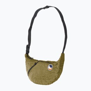 Ticket To The Moon Upcycled Sling bag / маслиненокафява чанта за рамо