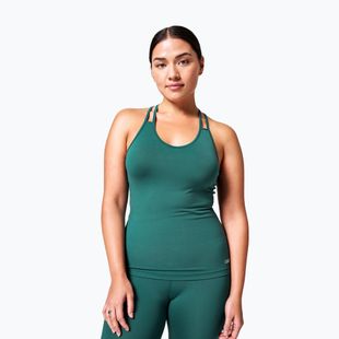 Дамски тренировъчен потник Casall V-Neck Racerback garden green