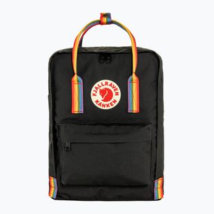 Fjällräven Kanken Rainbow 16 l black/ rainbow pattern градска раница