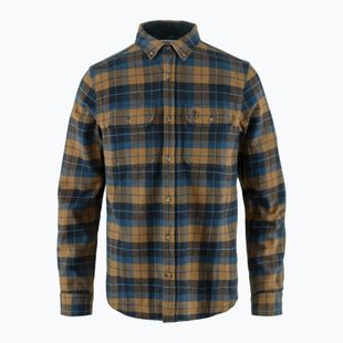Мъжка риза Fjällräven Singi Heavy Flannel dark navy/buckwheat brown