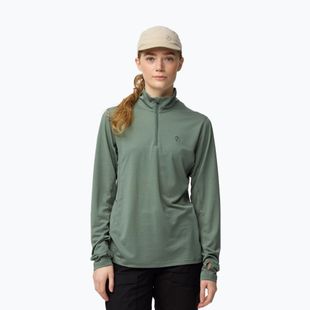Дамски трекинг суитшърт Fjällräven Abisko Day Hike Half Zip patina green
