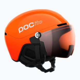 Детска скиорска каска POC POCito Obex Visor S2 Jr fluorescent orange