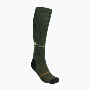 Мъжки чорапи за трекинг Pinewood Drytex High green/d.brown