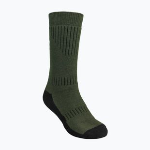 Мъжки чорапи за трекинг Pinewood Drytex Sock Middle green/d.brown