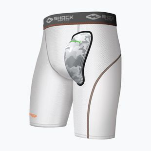 Мъжки шори за бойни спортове Shock Doctor AirCore Cup Compression white