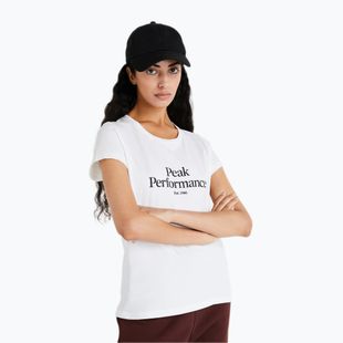 Дамска тениска за трекинг Peak Performance Original Tee white G77700320
