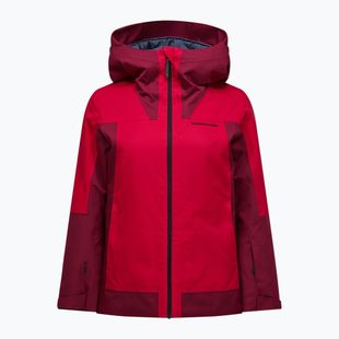Дамско ски яке Perak Performance Rider Tech Insulated vertical zenith/tech burgundy