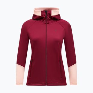 Дамски суитшърт Peak Performance Rider Essentials Zip Hood Vertical Zenith/Peach Fuzz