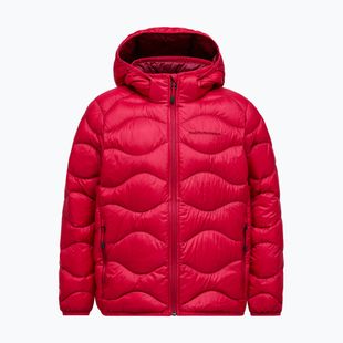 Детско пухено яке Peak Performance Helium Down Hood Jacket Tech Burgundy/Vertical Zenith